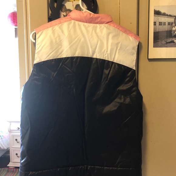 90s Puma Puffy Pink, White, & Black Vest EUC!! - Picture 2 of 5